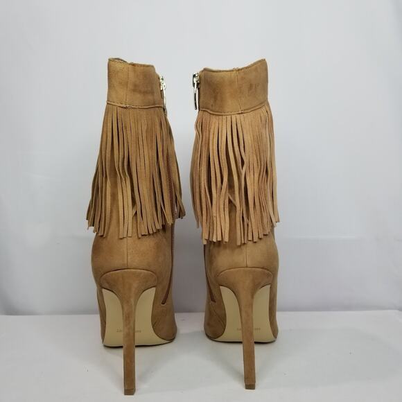 Nine West Women's Pointy Toe Fringed Heeled Fashion Bootie Size 7 NWT - Picture 5 of 7